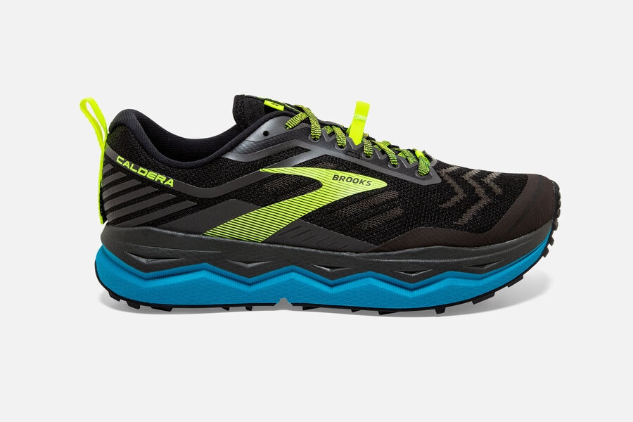 Brooks Caldera 4 Mens Australia - Trail Running Shoes - Black/Blue (069-QXJKI)